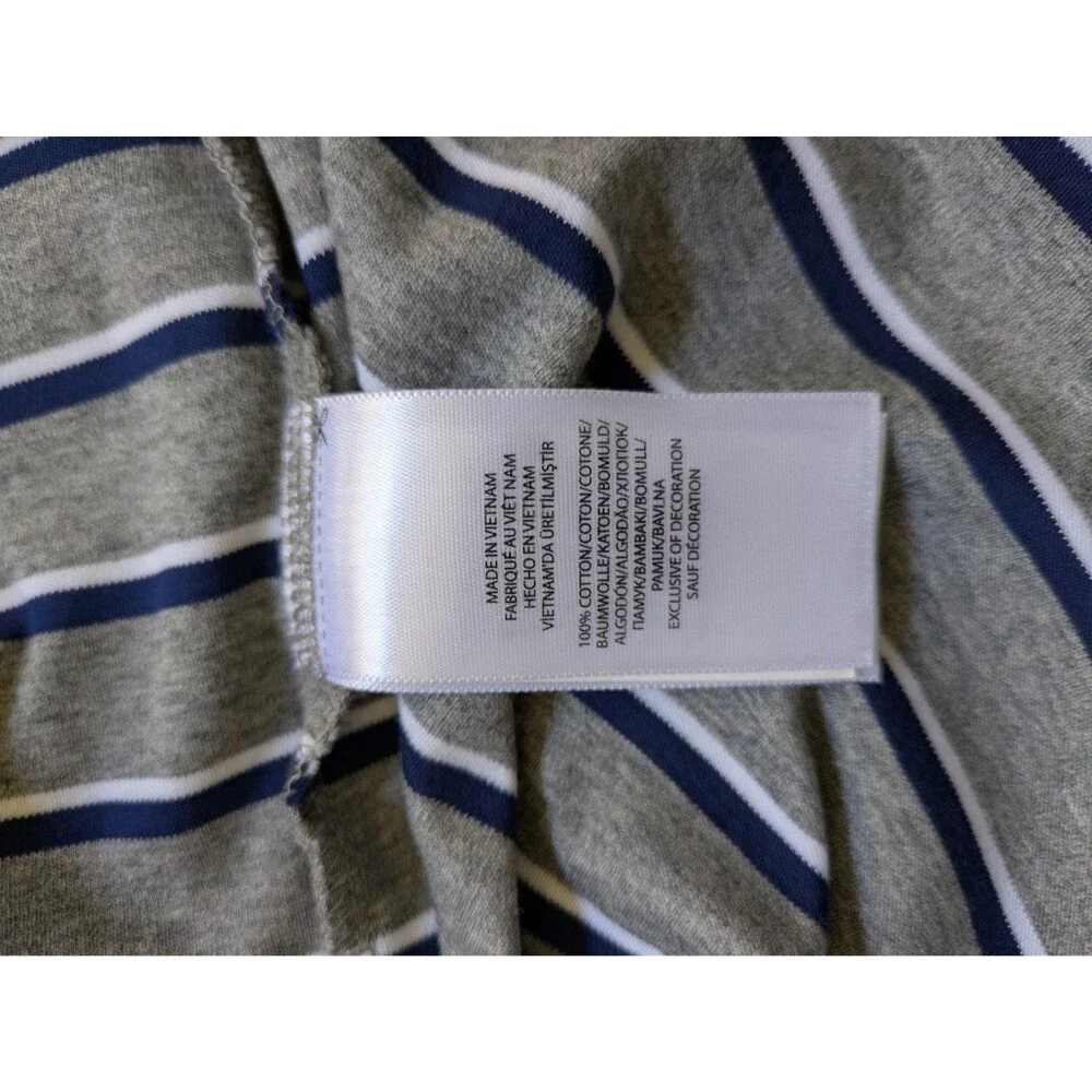 Polo Ralph Lauren Men’s Blue, Gray, And White Striped Polo Size Large